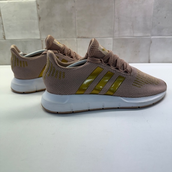 Adidas Swift Run Ash Pearl Beige Men Sz 6 Running Shoe AC8538 Metallic Rose Gold - Picture 7 of 14